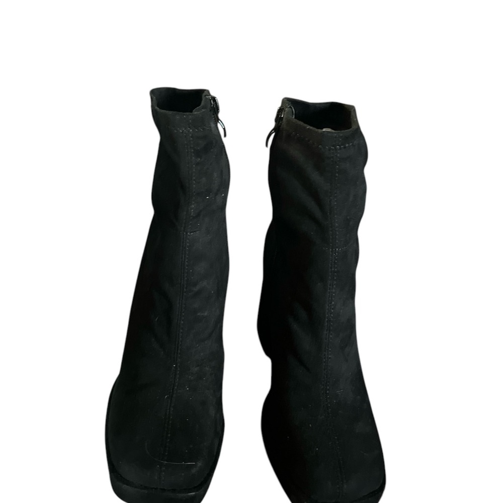Pink Kiss Black Ankle Boots